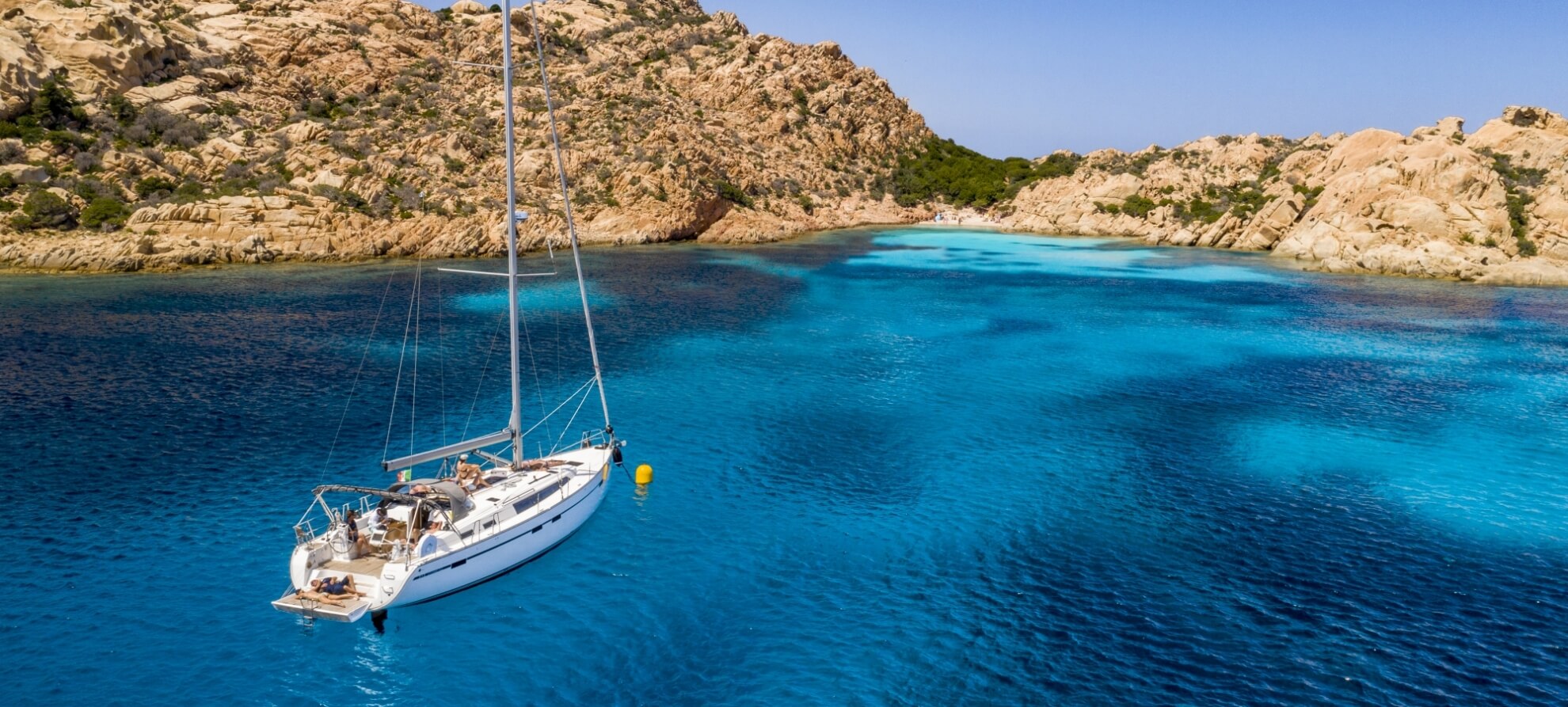 itinerario La Maddalena barca a vela arcipelago